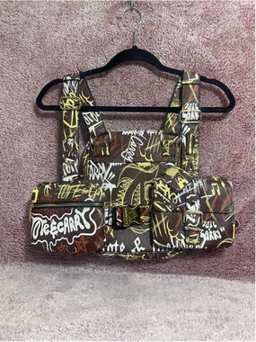 Graffiti tactical vest with attachments tote & carry love & fashion NEW